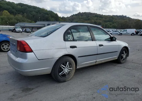 2002 Honda Civic Dx from USA, damaged, VIN 1HGES16172L007214